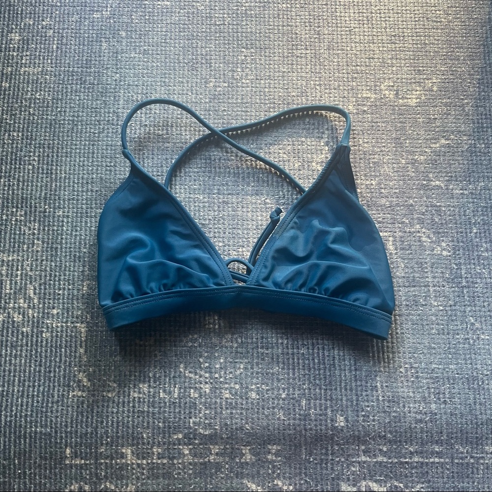 Rip curl blue bikini top
